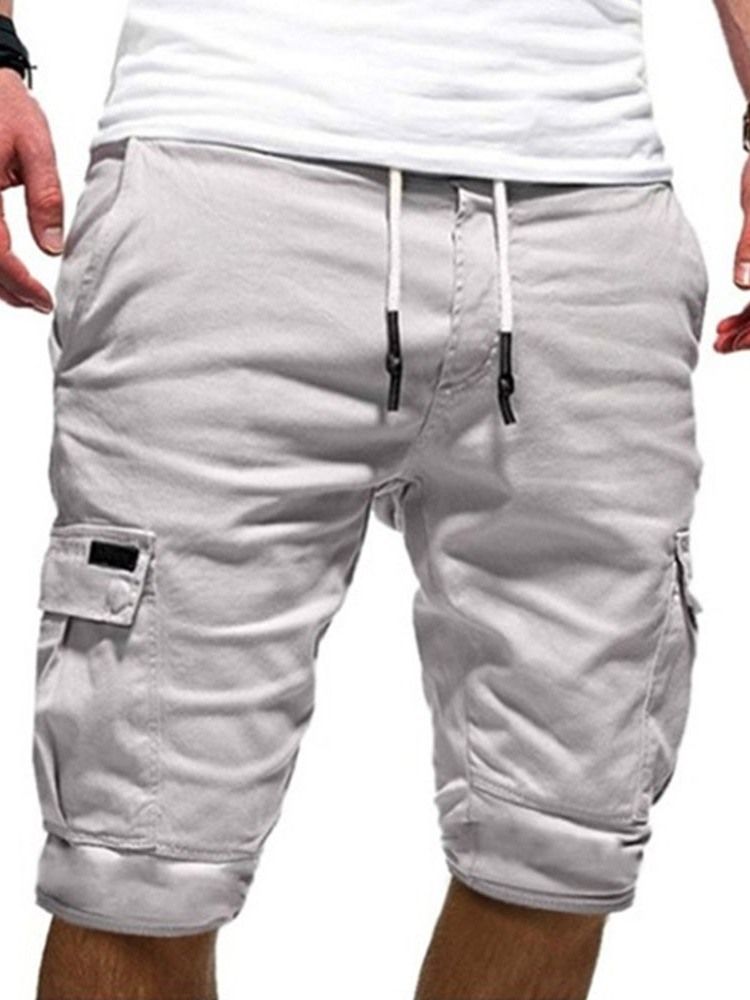 Enkla Snörningsshorts För Män