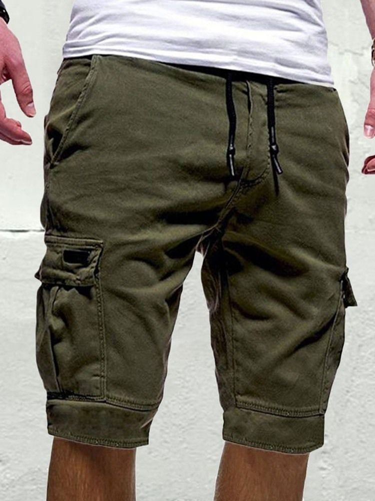 Enkla Snörningsshorts För Män