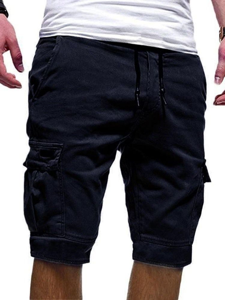 Enkla Snörningsshorts För Män