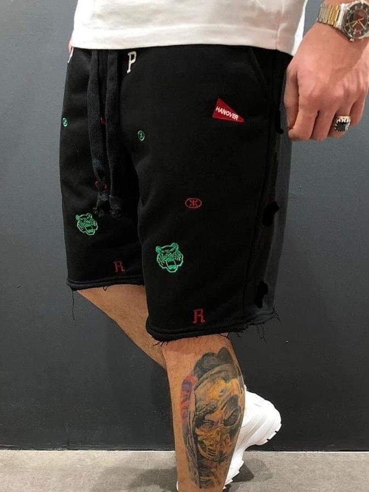 Letter Tofs Fall Casual Herrbyxor