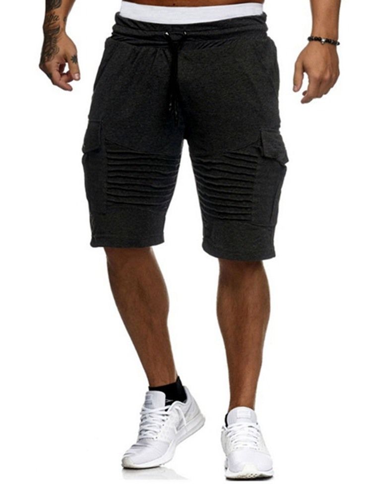 Löst Harem Vanligt Låg Midja Casual Herrshorts