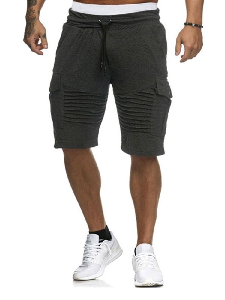 Löst Harem Vanligt Låg Midja Casual Herrshorts