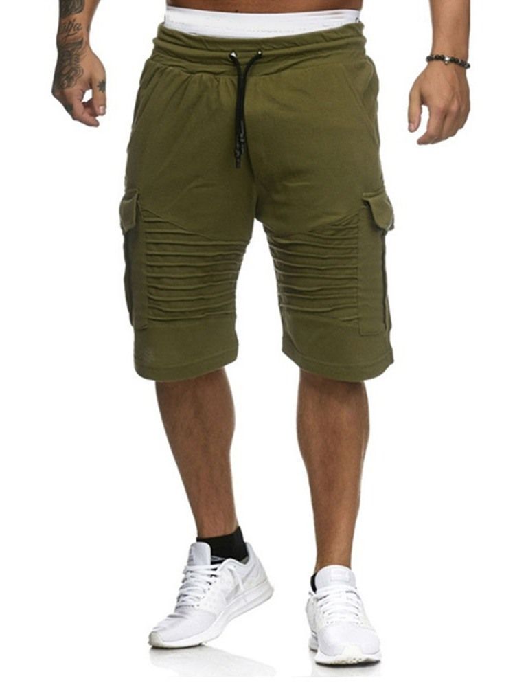 Löst Harem Vanligt Låg Midja Casual Herrshorts