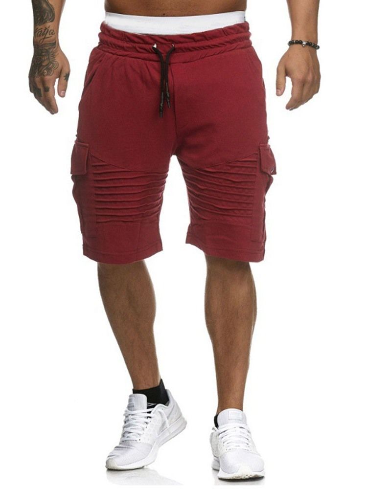 Löst Harem Vanligt Låg Midja Casual Herrshorts