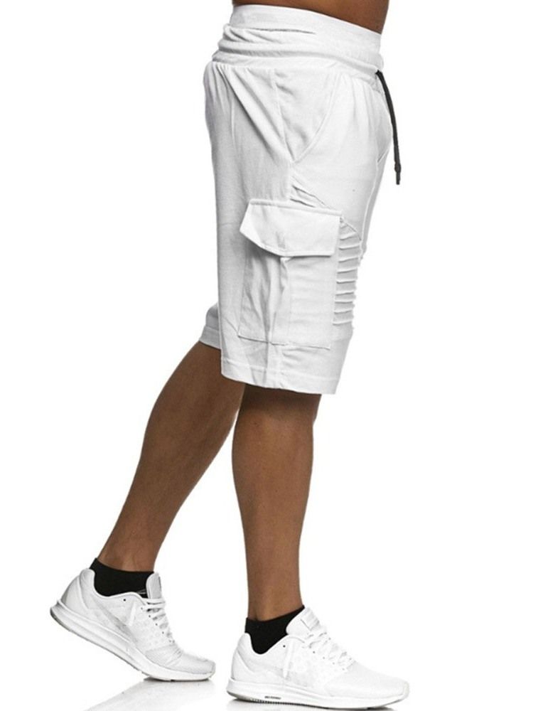 Löst Harem Vanligt Låg Midja Casual Herrshorts