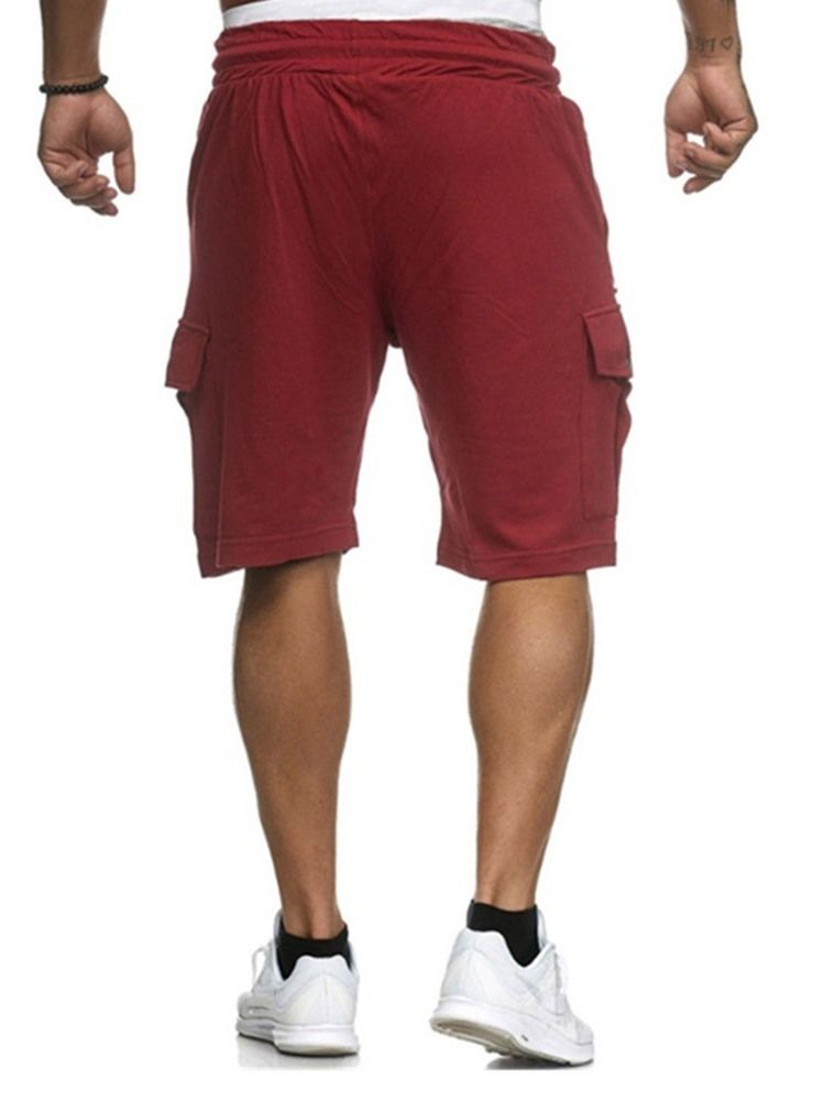 Löst Harem Vanligt Låg Midja Casual Herrshorts