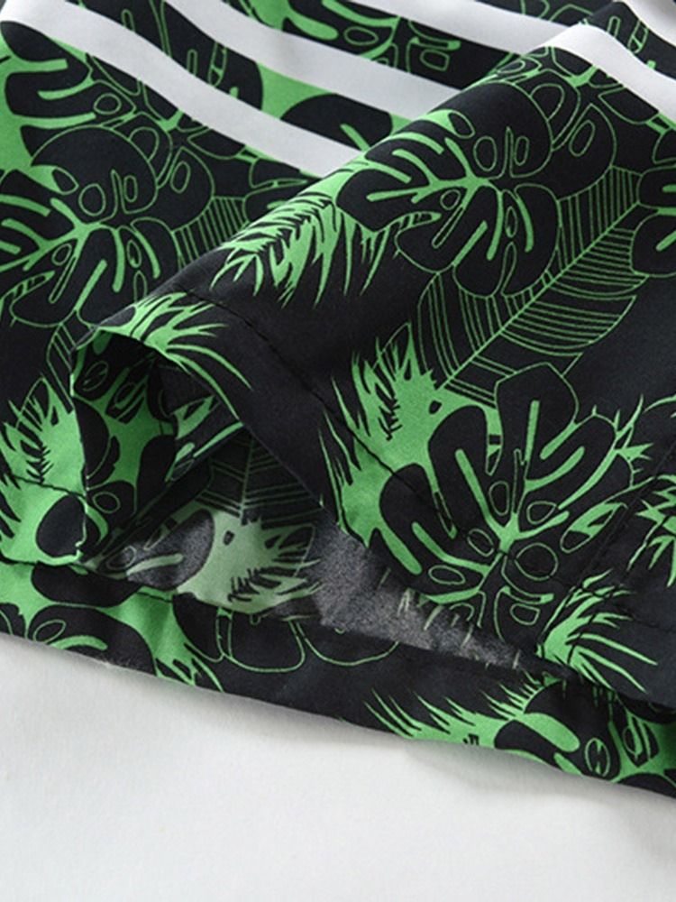 Planta Lace-Up Mid Waist Casual Shorts För Män