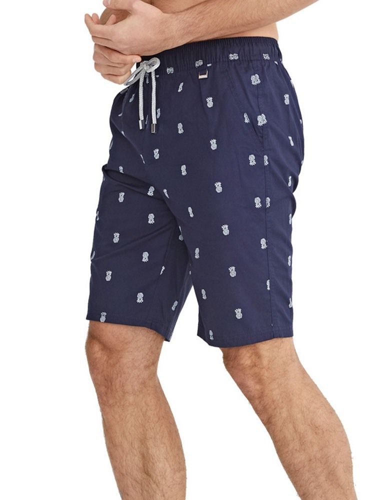 Print Casual Shorts För Män