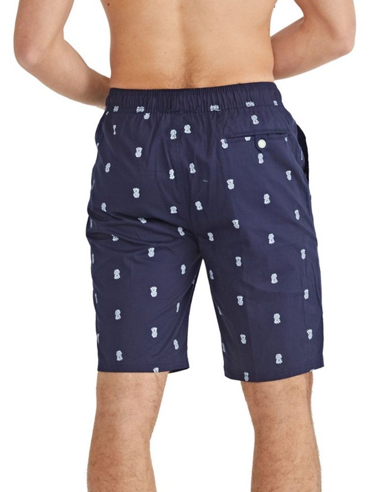 Print Casual Shorts För Män
