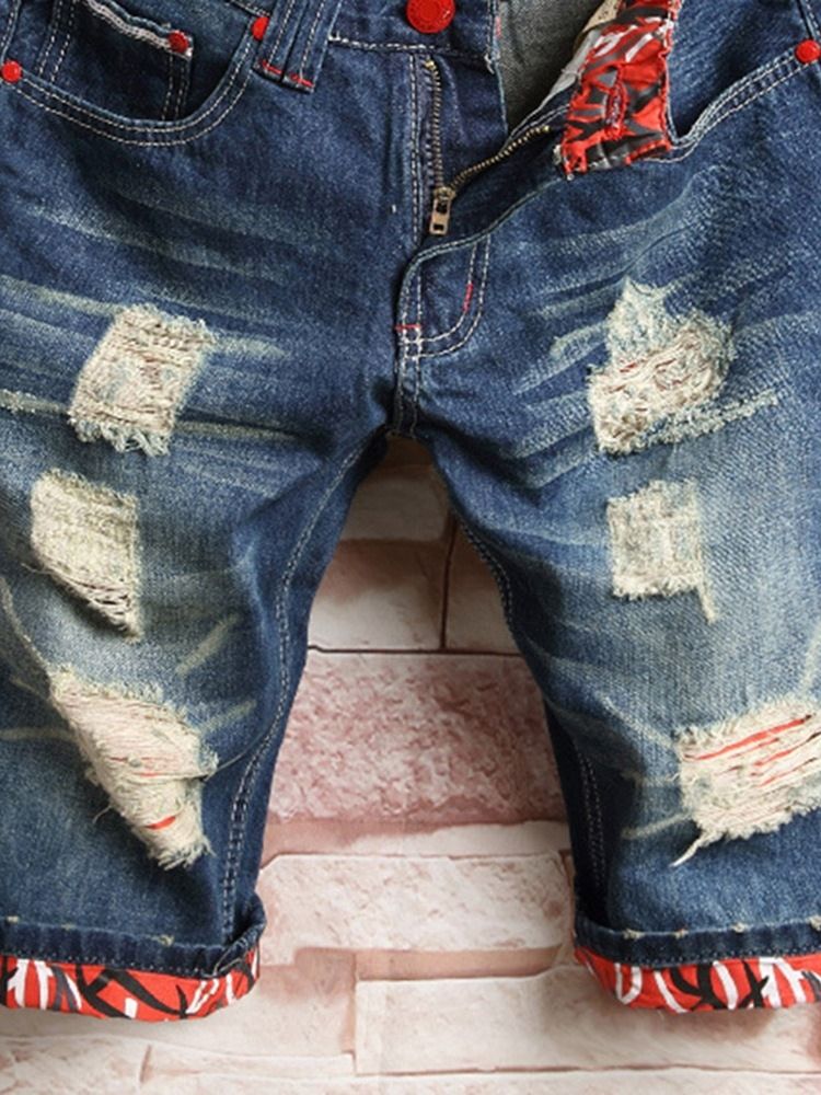 Rak Dragkedja Europeiska Jeans För Män