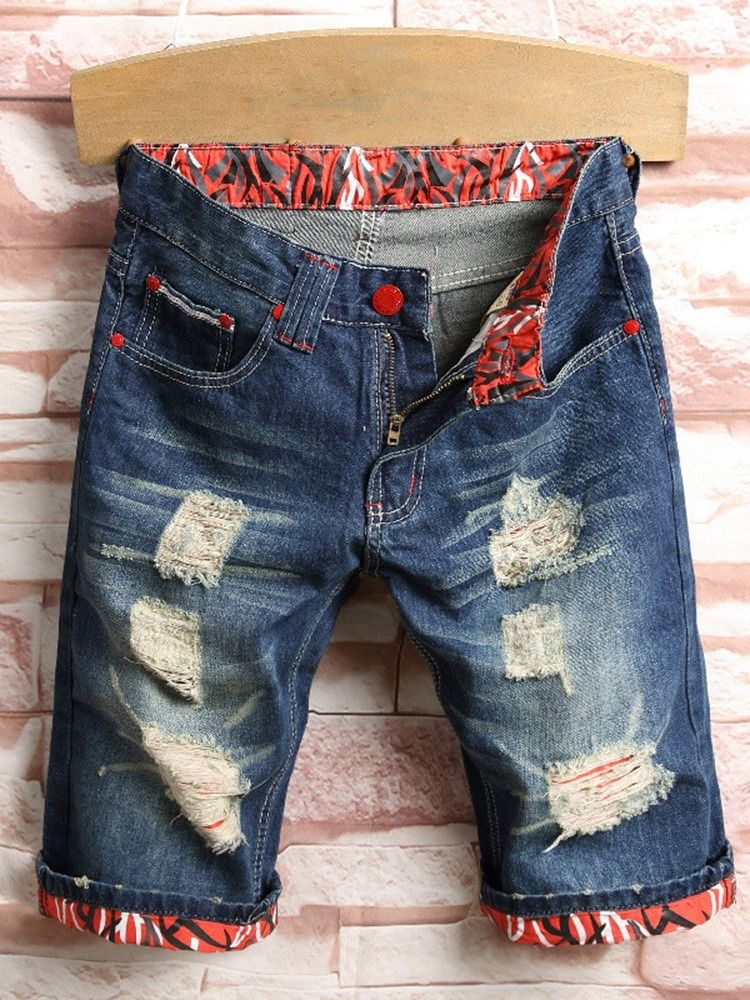 Rak Dragkedja Europeiska Jeans För Män