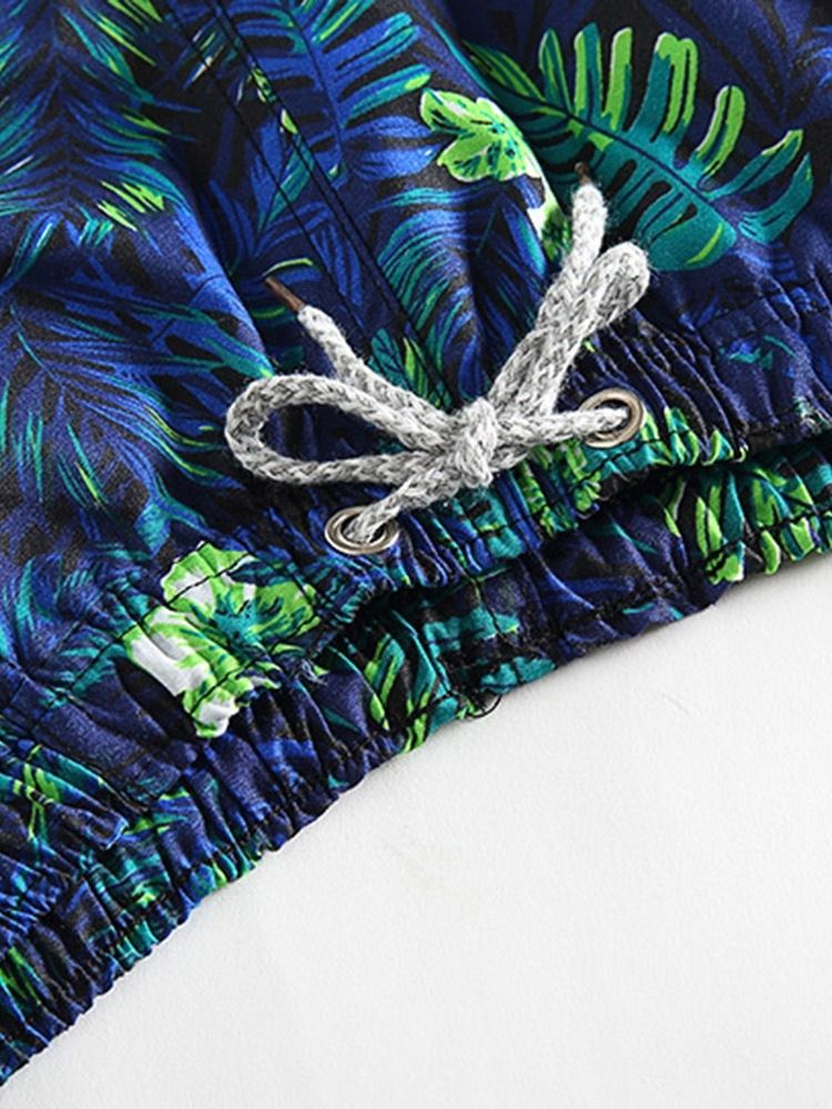 Rak Tryck Tunna Snörshorts För Män