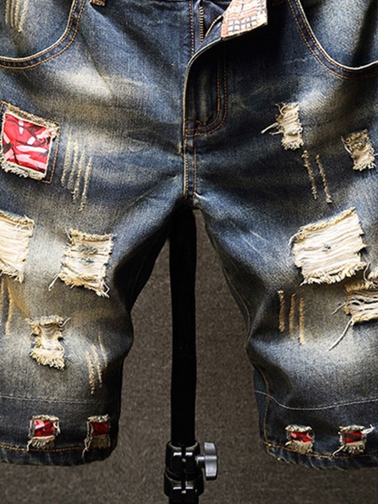 Raka Europeiska Jeans Med Dragkedja För Män