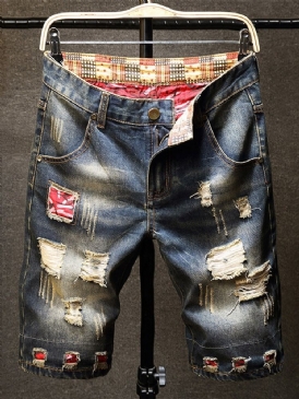 Raka Europeiska Jeans Med Dragkedja För Män