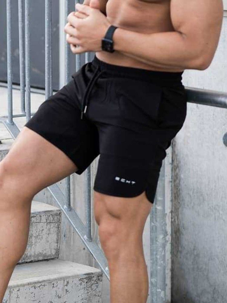 Slimma Ficka Casual Damshorts Med Snörning