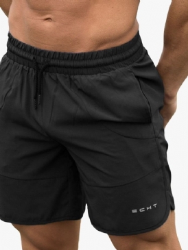 Slimma Ficka Casual Damshorts Med Snörning