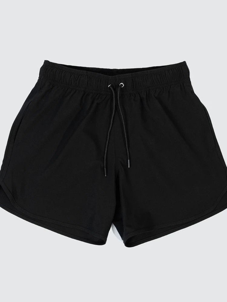 Slimmad Kamouflage Med Snörning Casual Herrshorts Med Snörning