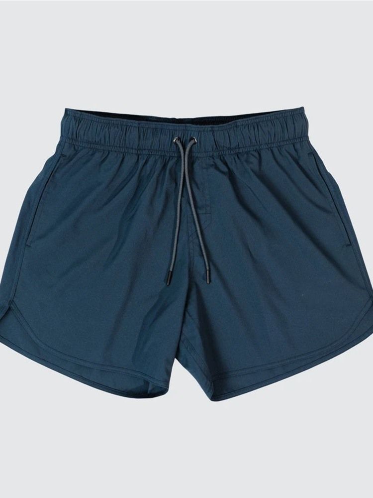 Slimmad Kamouflage Med Snörning Casual Herrshorts Med Snörning