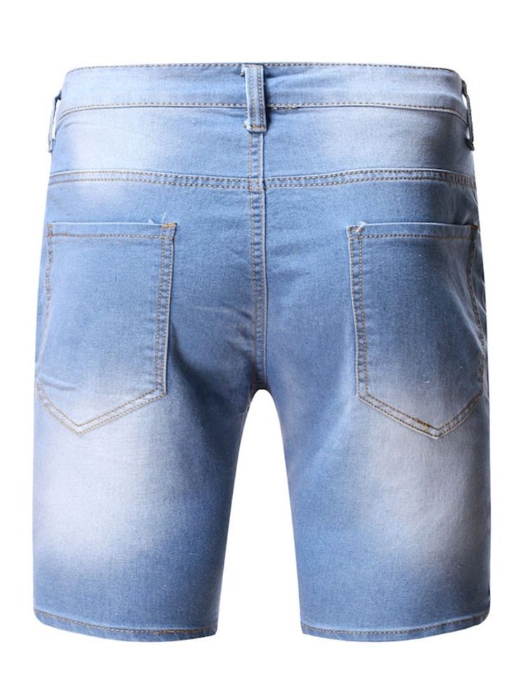 Slitna Shorts Med Midja Med Smala Knappar