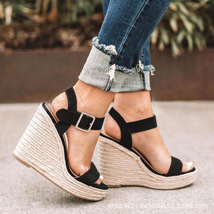 Kilklack Rund Tåspänne Patchwork Damsandaler