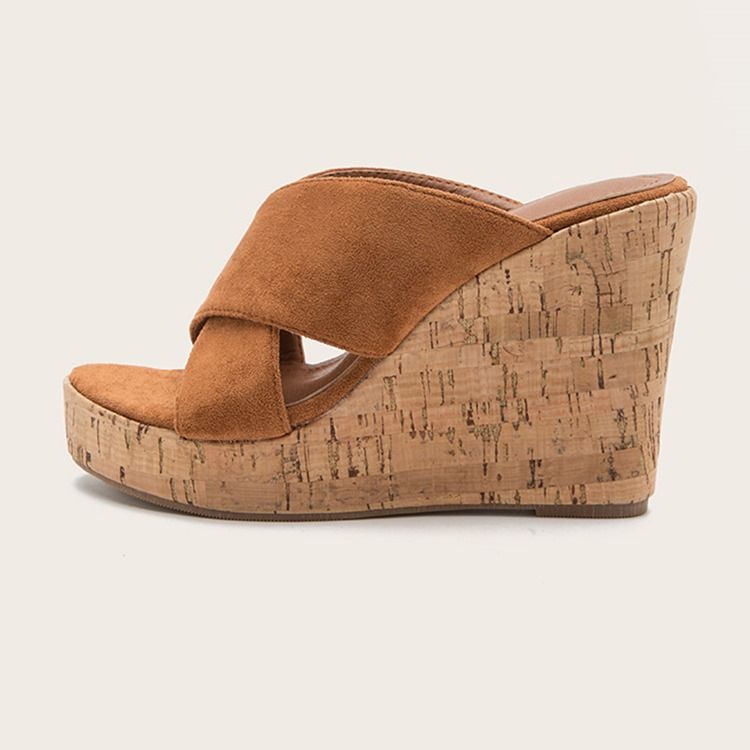 Tråd Cross Slip-On Damtofflor