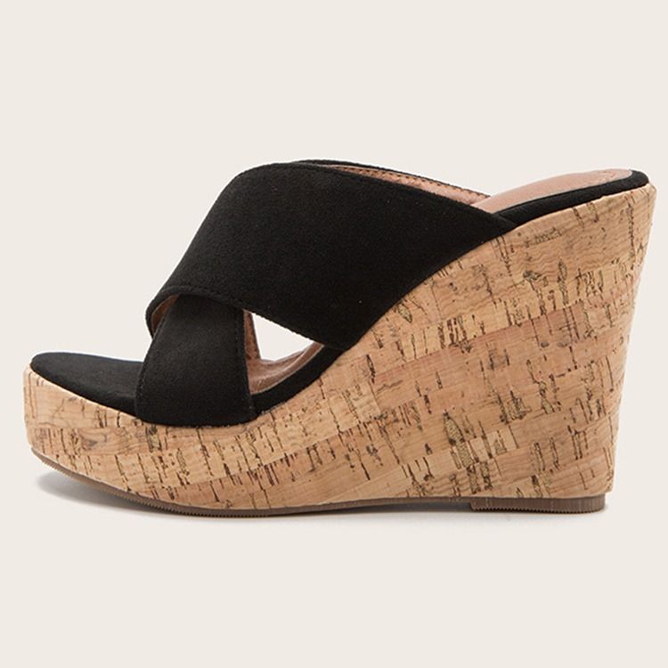 Tråd Cross Slip-On Damtofflor