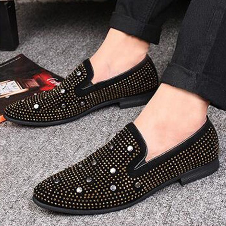 Brittiska Point Toe Nitar Oxfords Herr