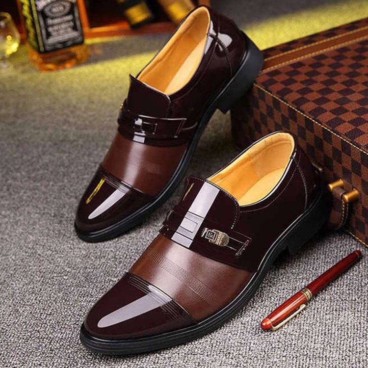 Lågskuren Övre Rund Tå Oxfords Herr