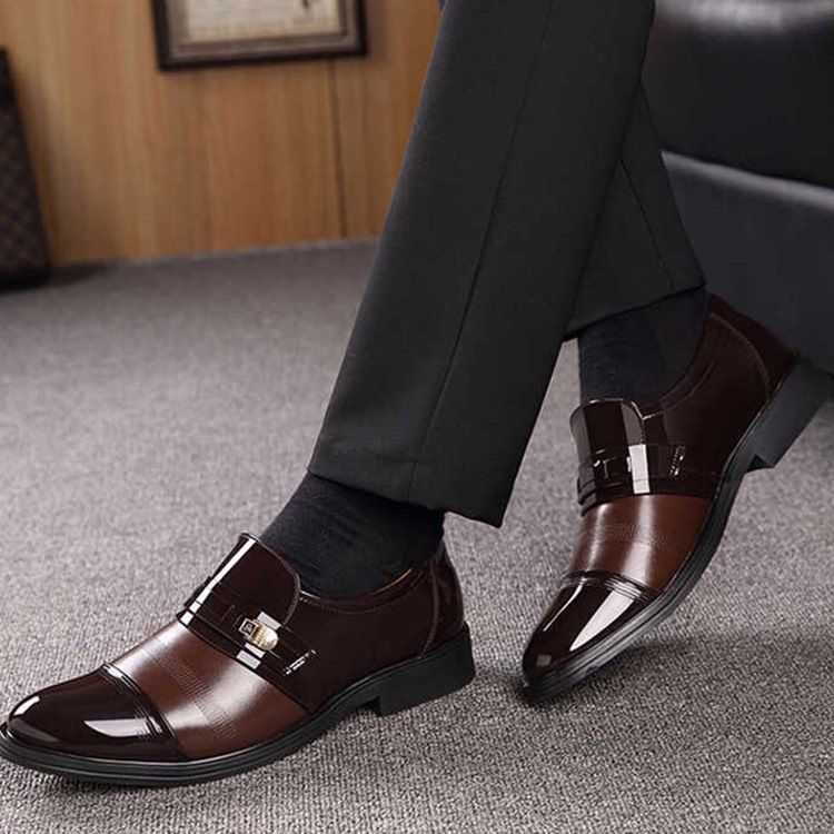 Lågskuren Övre Rund Tå Oxfords Herr