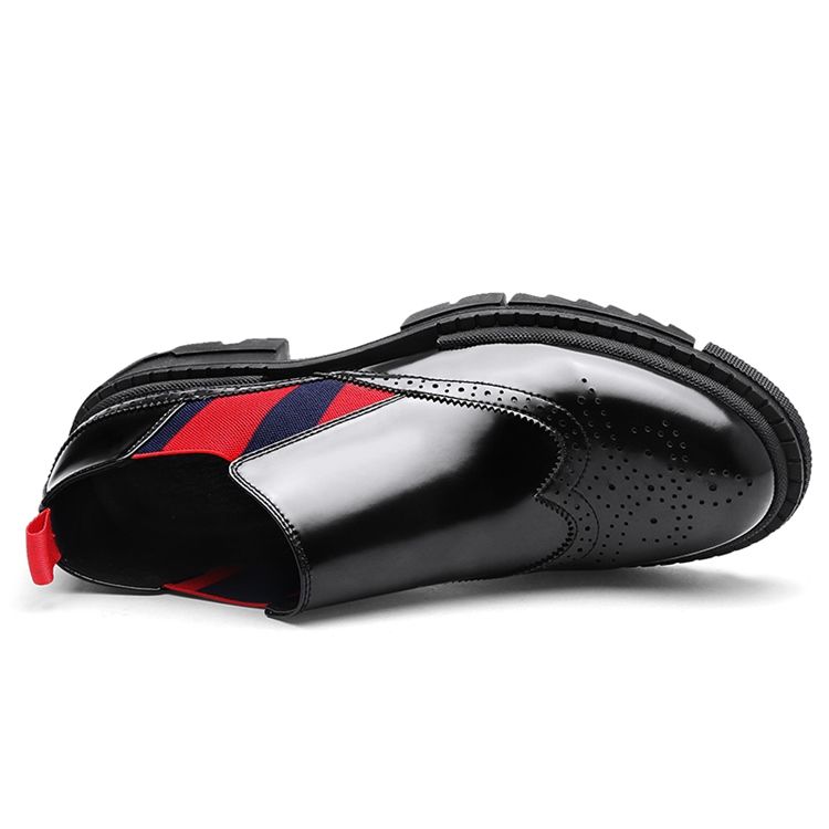 Lågskuren Övre Rund Tå Slip-On Herrskor
