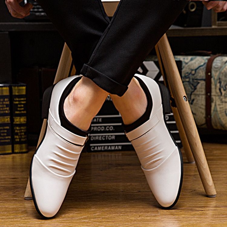 Populära Slip-On Plain Oxfords För Män