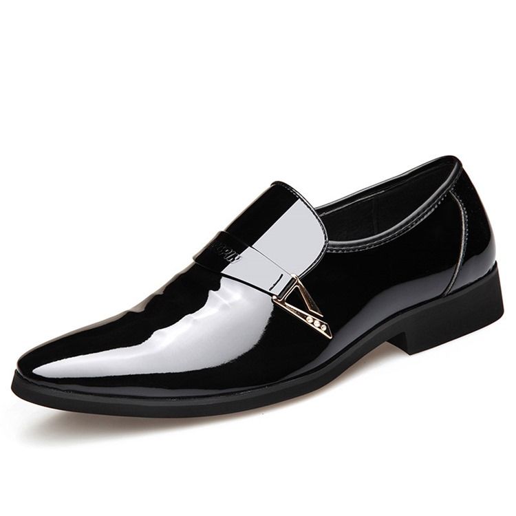 Pu Paljett Slip-On Oxford Skor För Män