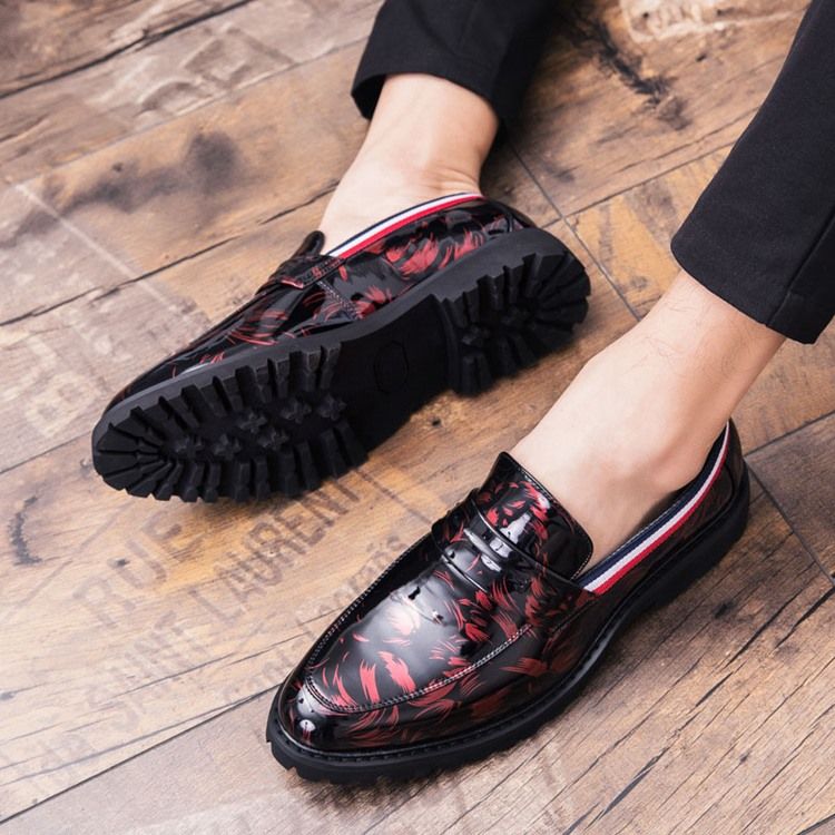 Pu Slip-On Low-Cut Övre Herrskor