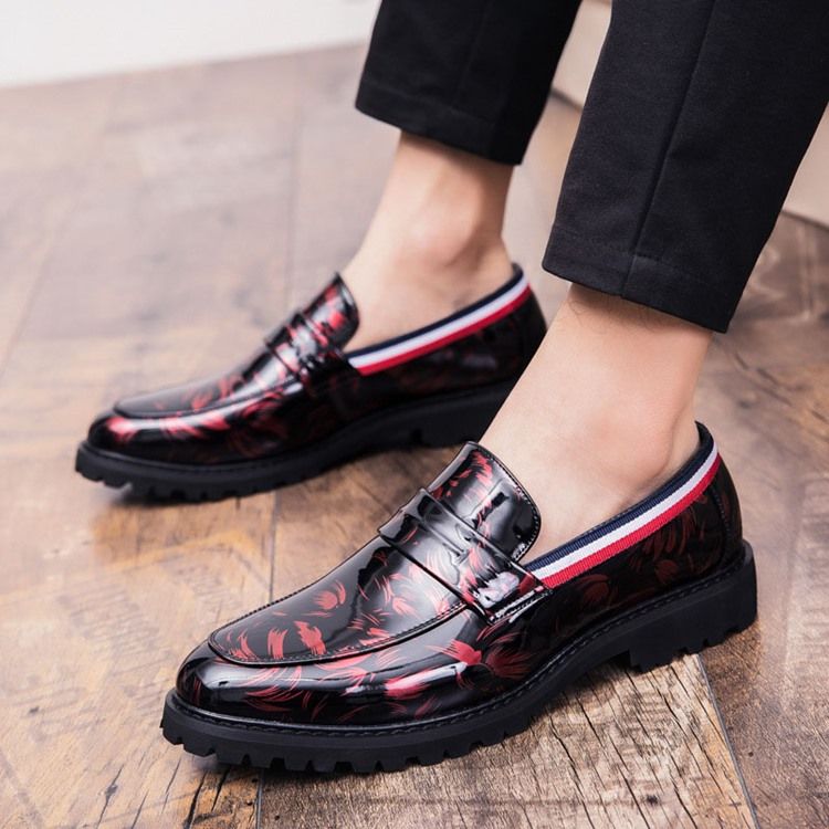 Pu Slip-On Low-Cut Övre Herrskor