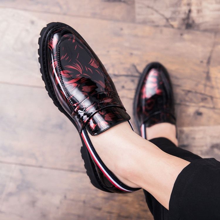 Pu Slip-On Low-Cut Övre Herrskor