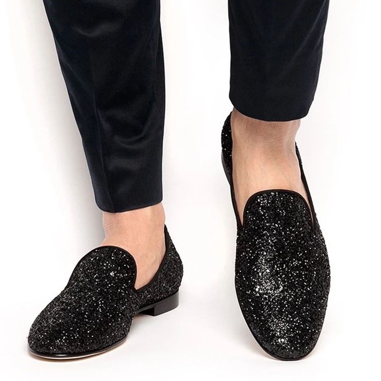 Sequin Slip-On Low-Cut Övre Herrskor