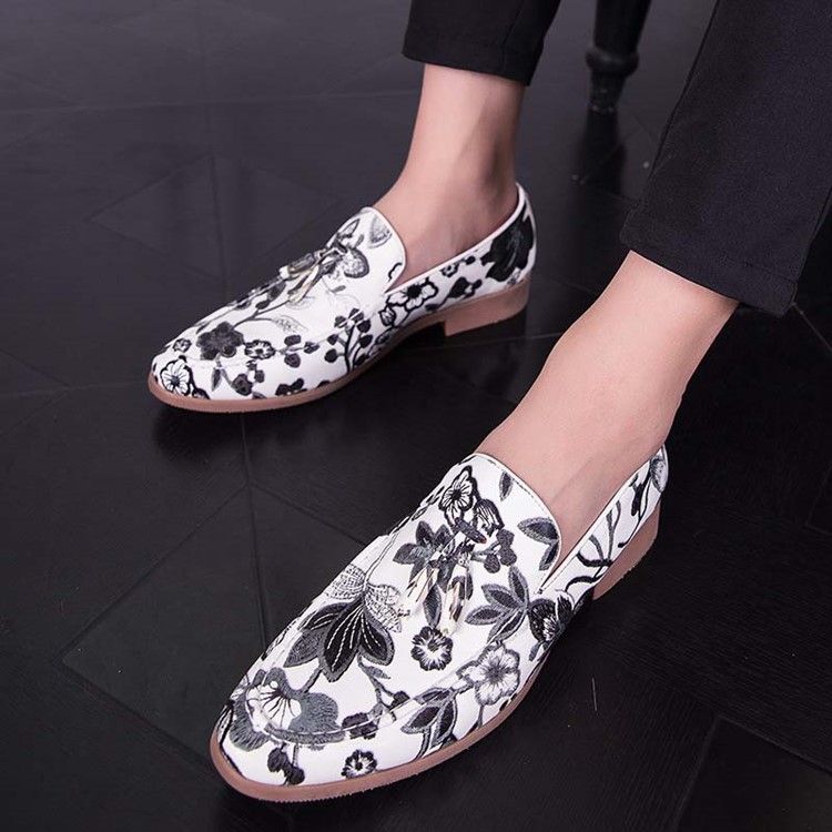 Slip-On Color Block Rund Toe Herrskor