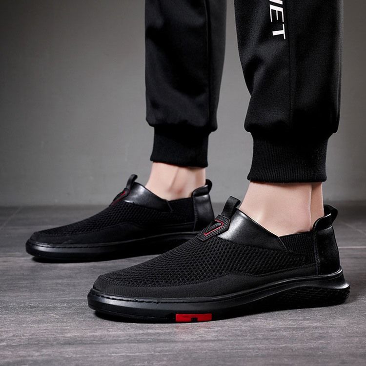 Enkla Lågskurna Övre Slip-On Mäns Fritidsskor