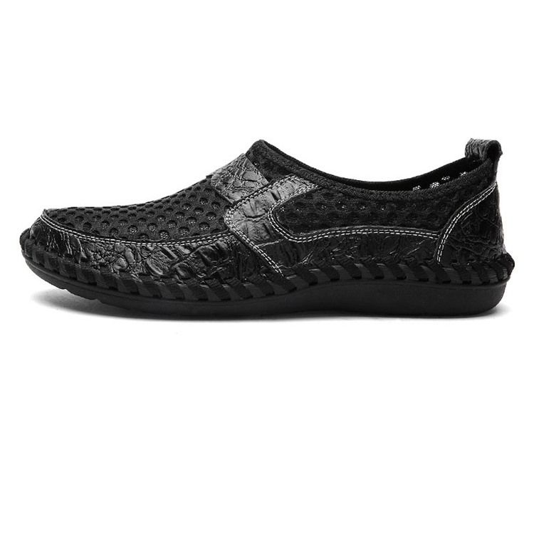 Mesh Hollow Slip-On Herrskor