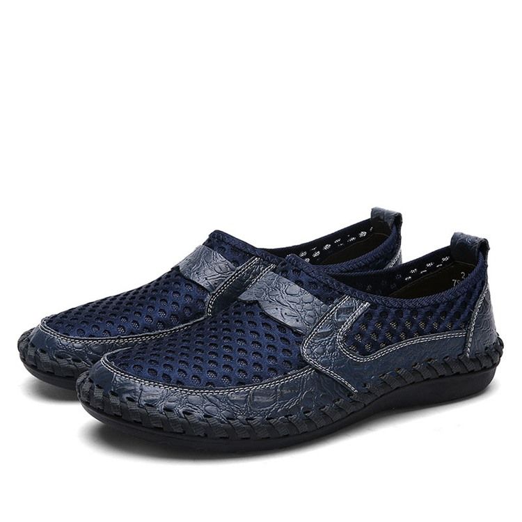 Mesh Hollow Slip-On Herrskor