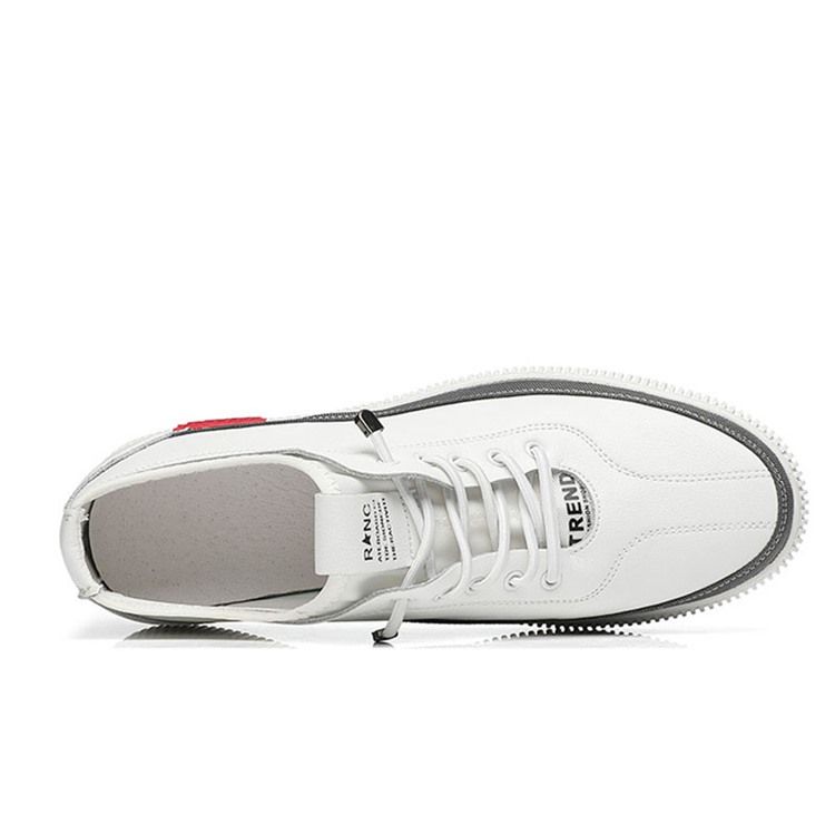 Pu Slip-On Round Toe Herr Skate Skor