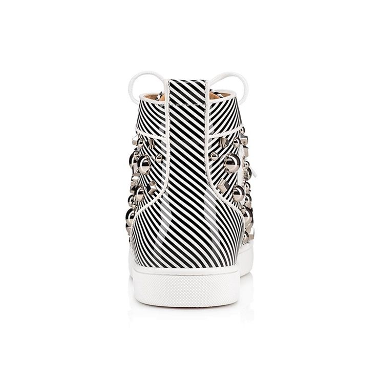 Sequin Stripe Rund Toe Herr Skate Skor