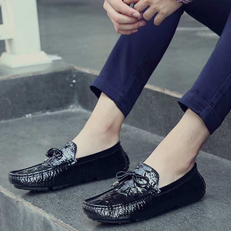 Slip-On Vanlig Rund Tå Herrskor