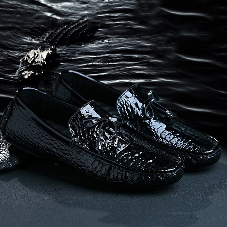 Slip-On Vanlig Rund Tå Herrskor