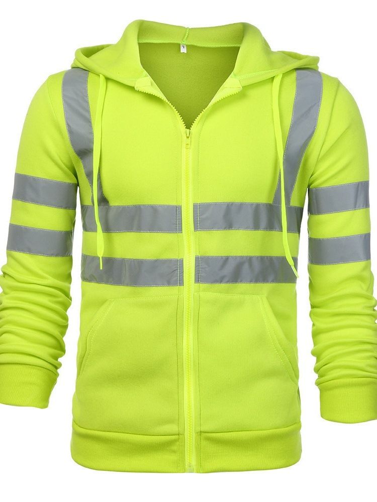 Cardigan Color Block Print European Fall Hoodies