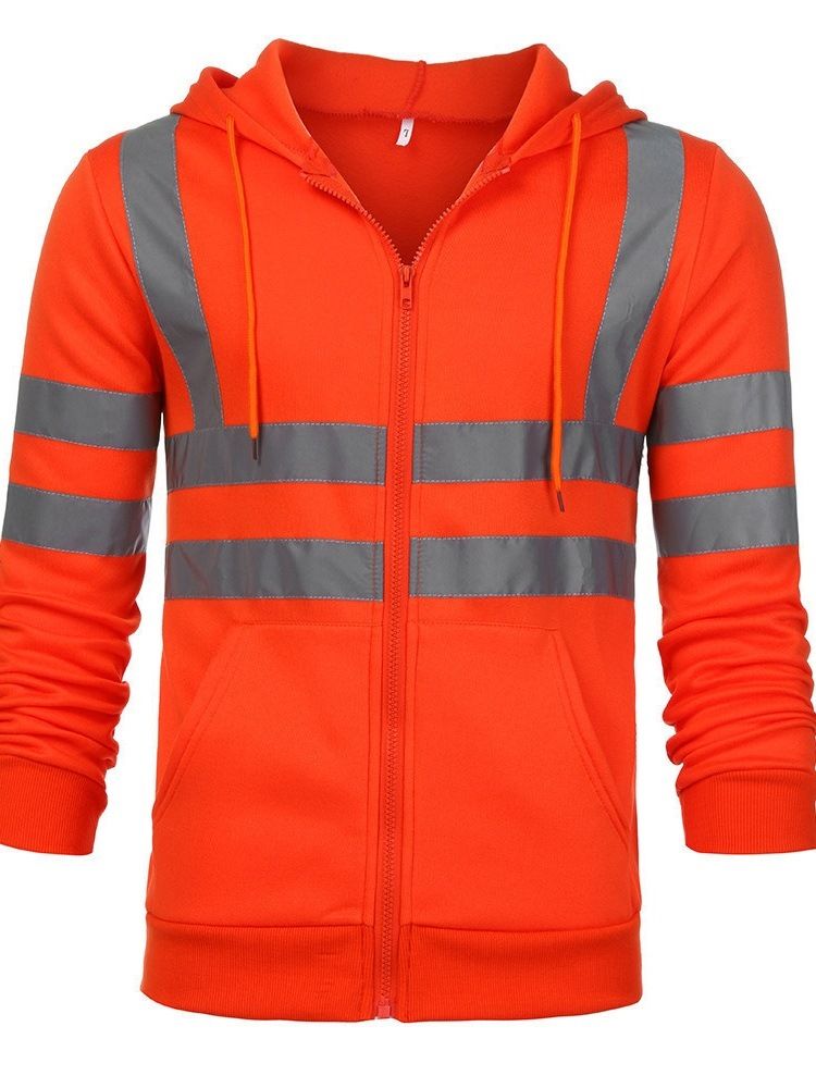 Cardigan Color Block Print European Fall Hoodies