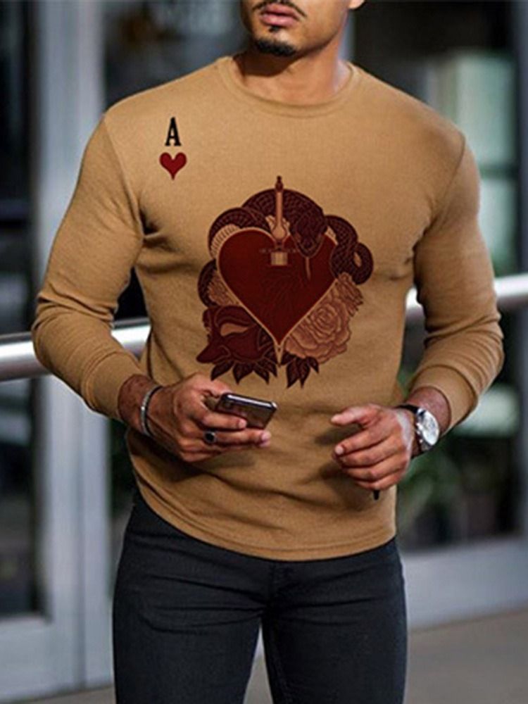 Color Block Print Pullover Pullover Mode Hoodies