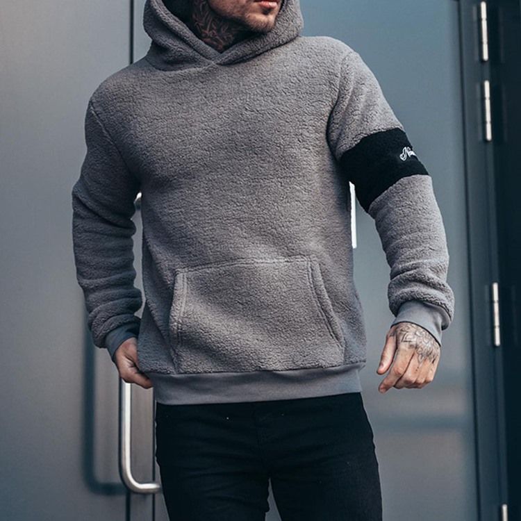 Patchwork Fleece Pullover Vinter England Hoodies