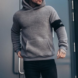 Patchwork Fleece Pullover Vinter England Hoodies