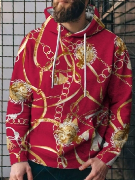Print Pullover Fall Pullover Hoodies